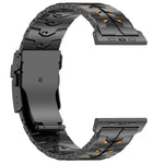 Dây đồng hồ hợp kim titan khóa an toàn tháo rời hai màu rộng 26mm, dành cho Apple Watch 46mm / 49mm / 45mm / 44mm
