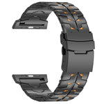 Dây đồng hồ hợp kim titan khóa an toàn tháo rời hai màu rộng 26mm, dành cho Apple Watch 46mm / 49mm / 45mm / 44mm