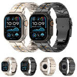 Dây đồng hồ hợp kim titan khóa an toàn tháo rời hai màu rộng 26mm, dành cho Apple Watch 46mm / 49mm / 45mm / 44mm