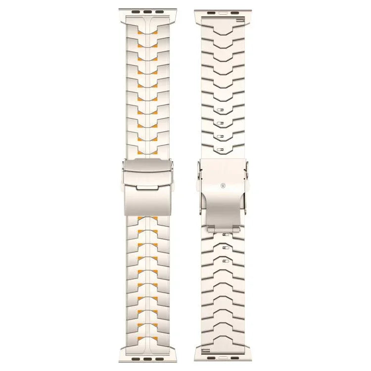Dây đồng hồ hợp kim titan khóa an toàn tháo rời hai màu rộng 26mm, dành cho Apple Watch 46mm / 49mm / 45mm / 44mm