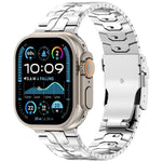 Dây đồng hồ hợp kim titan khóa an toàn tháo rời, dành cho Apple Watch 46mm / 49mm / 45mm / 44mm, dành cho Apple Watch 42mm / 41mm / 40mm / 38mm