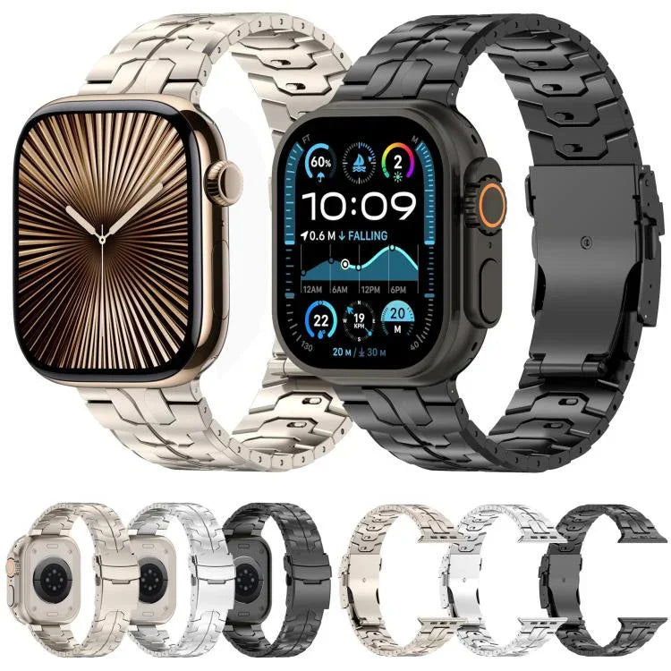 Dây đồng hồ hợp kim titan khóa an toàn tháo rời, dành cho Apple Watch 46mm / 49mm / 45mm / 44mm, dành cho Apple Watch 42mm / 41mm / 40mm / 38mm
