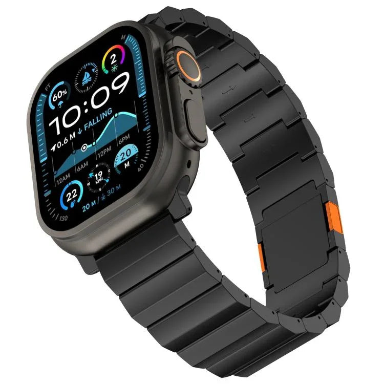 Dây đồng hồ hợp kim titan khóa nam châm một hạt dày, dành cho Apple Watch 46mm / 49mm / 45mm / 44mm, dành cho Apple Watch 42mm / 41mm / 40mm / 38mm