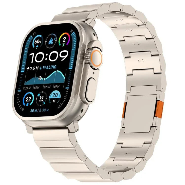 Dây đồng hồ hợp kim titan khóa nam châm một hạt dày, dành cho Apple Watch 46mm / 49mm / 45mm / 44mm, dành cho Apple Watch 42mm / 41mm / 40mm / 38mm