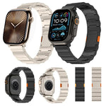 Dây đồng hồ hợp kim titan khóa nam châm một hạt dày, dành cho Apple Watch 46mm / 49mm / 45mm / 44mm, dành cho Apple Watch 42mm / 41mm / 40mm / 38mm