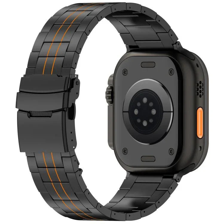 Dây đồng hồ hợp kim titan khóa an toàn ba hạt, dành cho Apple Watch 46mm / 49mm / 45mm / 44mm, dành cho Apple Watch 42mm / 41mm / 40mm / 38mm