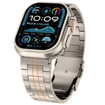 Dây đồng hồ hợp kim titan khóa an toàn ba hạt, dành cho Apple Watch 46mm / 49mm / 45mm / 44mm, dành cho Apple Watch 42mm / 41mm / 40mm / 38mm