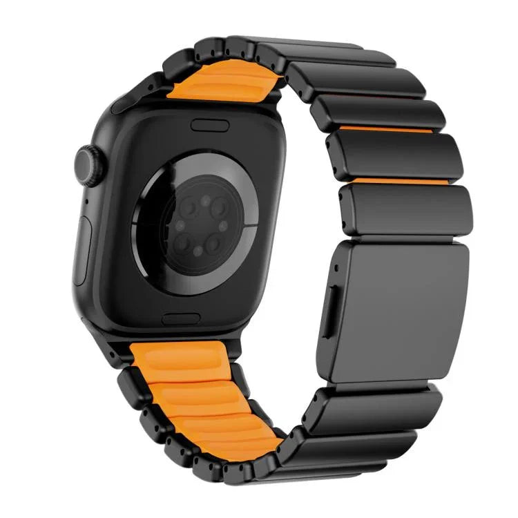 Dây đồng hồ thép không gỉ một hạt tích hợp khóa Norman nam châm, dành cho Apple Watch 46mm / 49mm / 45mm / 44mm