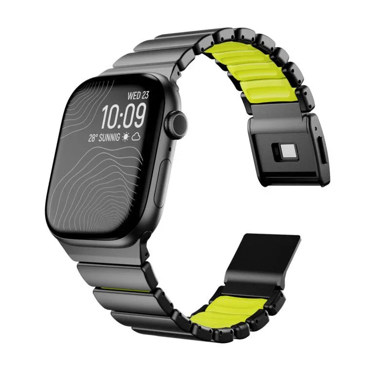 Dây đồng hồ thép không gỉ một hạt tích hợp khóa Norman nam châm, dành cho Apple Watch 46mm / 49mm / 45mm / 44mm