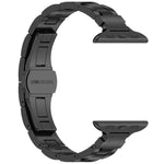 Dây đồng hồ hợp kim titan khóa bướm ba hạt eo thon, dành cho Apple Watch 46mm / 49mm / 45mm / 44mm, dành cho Apple Watch 42mm / 41mm / 40mm / 38mm