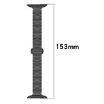 Dây đồng hồ hợp kim titan khóa bướm ba hạt eo thon, dành cho Apple Watch 46mm / 49mm / 45mm / 44mm, dành cho Apple Watch 42mm / 41mm / 40mm / 38mm