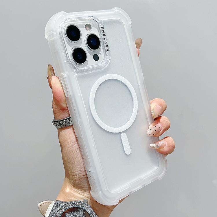 Ốp lưng điện thoại MagSafe 3-trong-1 TPU trong suốt mờ kết hợp PC, dành cho iPhone 15 Pro Max, iPhone 15 Pro, iPhone 15 Plus, iPhone 15, iPhone 14 Plus, iPhone 14, iPhone 14 Pro, iPhone 14 Pro Max