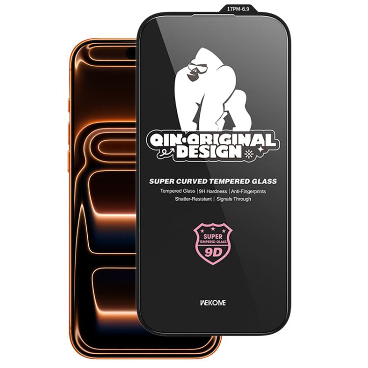 WK WTP-120 Qin Series Miếng dán kính cường lực HD cong lớn 9D, Dành cho iPhone 17 Pro Max, Dành cho iPhone 17 Pro, Dành cho iPhone 17 / 16 Pro, Dành cho iPhone Air