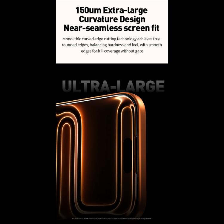 WK WTP-120 Qin Series Miếng dán kính cường lực HD cong lớn 9D, Dành cho iPhone 17 Pro Max, Dành cho iPhone 17 Pro, Dành cho iPhone 17 / 16 Pro, Dành cho iPhone Air