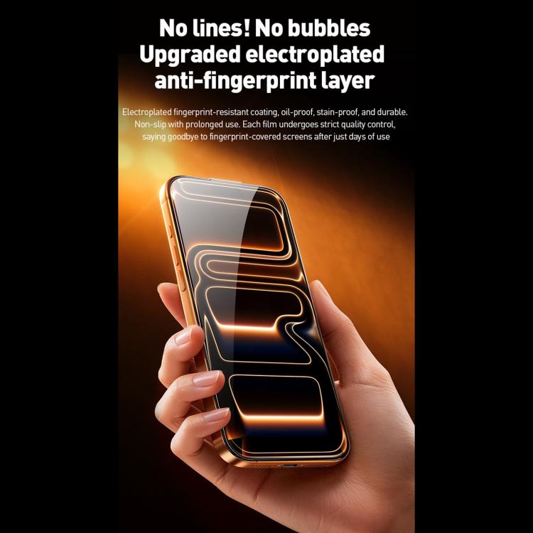 WK WTP-120 Qin Series Miếng dán kính cường lực HD cong lớn 9D, Dành cho iPhone 17 Pro Max, Dành cho iPhone 17 Pro, Dành cho iPhone 17 / 16 Pro, Dành cho iPhone Air
