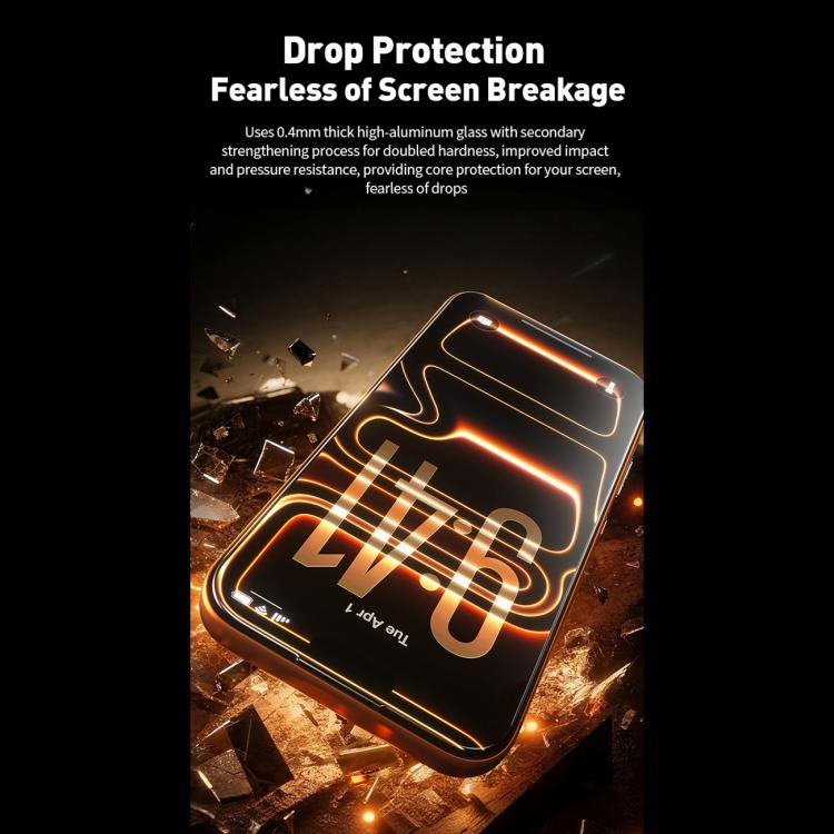 WK WTP-120 Qin Series Miếng dán kính cường lực HD cong lớn 9D, Dành cho iPhone 17 Pro Max, Dành cho iPhone 17 Pro, Dành cho iPhone 17 / 16 Pro, Dành cho iPhone Air