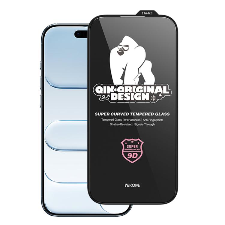 WK WTP-120 Qin Series Miếng dán kính cường lực HD cong lớn 9D, Dành cho iPhone 17 Pro Max, Dành cho iPhone 17 Pro, Dành cho iPhone 17 / 16 Pro, Dành cho iPhone Air