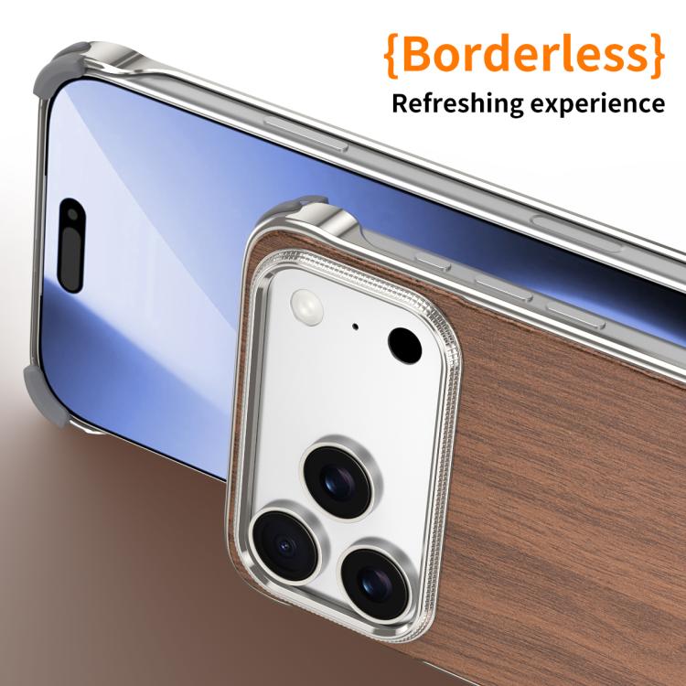 Ốp lưng điện thoại MagSafe không viền họa tiết gỗ kim loại J TRIBE, dành cho iPhone 17 Pro Max, iPhone 17 Pro, iPhone 17, iPhone Air, iPhone 16 Pro Max, iPhone 16 Pro, iPhone 15 Pro Max, iPhone 15 Pro