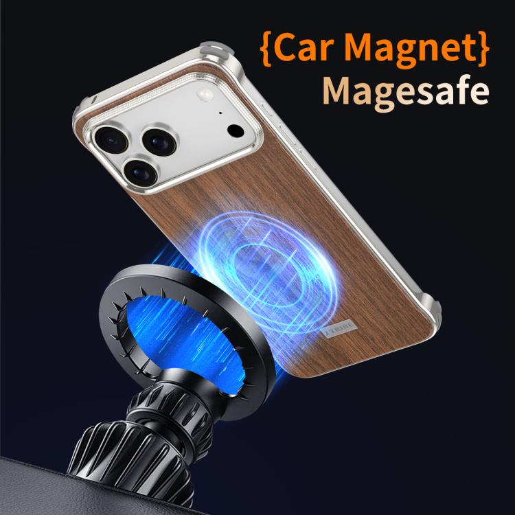 Ốp lưng điện thoại MagSafe không viền họa tiết gỗ kim loại J TRIBE, dành cho iPhone 17 Pro Max, iPhone 17 Pro, iPhone 17, iPhone Air, iPhone 16 Pro Max, iPhone 16 Pro, iPhone 15 Pro Max, iPhone 15 Pro
