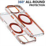 Ốp lưng điện thoại giá đỡ xoay 360 độ có nam châm, dành cho iPhone 12 Pro Max, iPhone 11