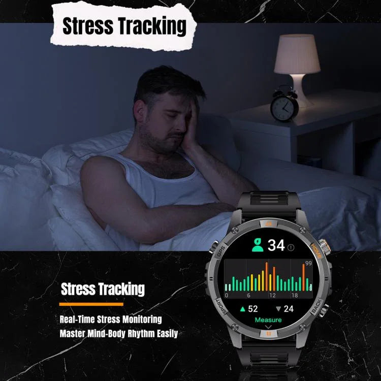 Đồng hồ thông minh thể thao GPS gọi Bluetooth YK15 màn hình tròn 1.46 inch