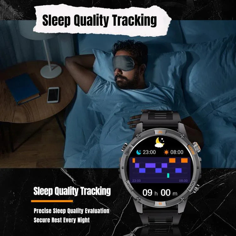 Đồng hồ thông minh thể thao GPS gọi Bluetooth YK15 màn hình tròn 1.46 inch