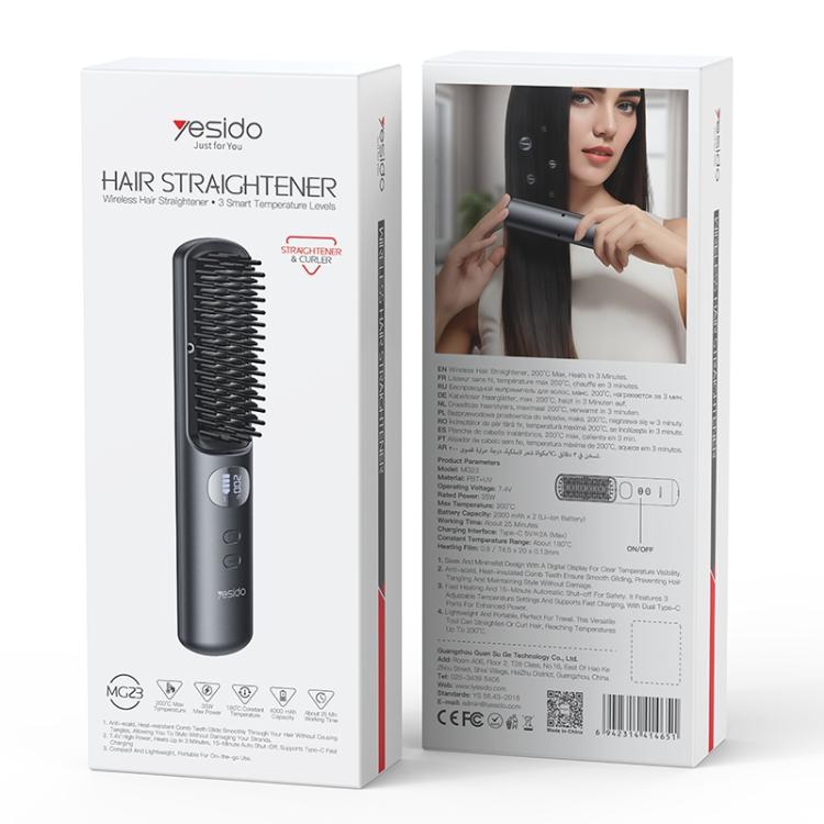 Máy duỗi tóc không dây Yesido MG23 với các mức nhiệt thông minh