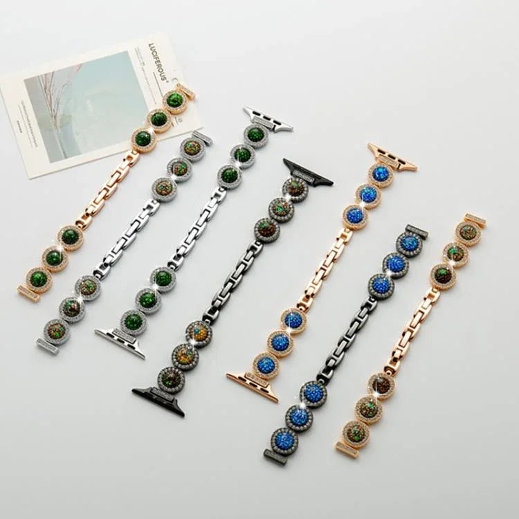 Dây đồng hồ kim loại trang sức kim cương lấp lánh xDfind, dành cho Apple Watch 42 / 44 / 45 / 46 / 49mm, dành cho Apple Watch 38 / 40 / 41 / S11 42mm