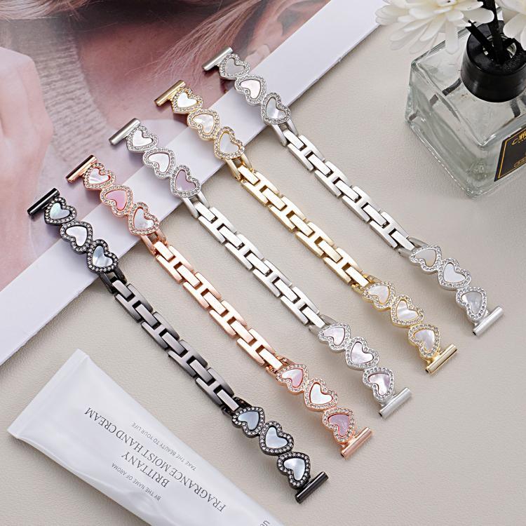 Dây đồng hồ kim loại vỏ hình trái tim xDfind, dành cho Apple Watch 42 / 44 / 45 / 46 / 49mm, dành cho Apple Watch 38 / 40 / 41 / S11 42mm