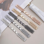 xDfind Drilled Twill H-shaped Metal Watch Band, For Apple Watch 42 / 44 / 45 / 46 / 49mm, For Apple Watch 38 / 40 / 41 / S11 42mm