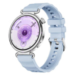 xDfind Quick Release Spring Bar Silver Buckle Solid Color Silicone Watch Band, For Huawei Watch GT 6 / 5 / 4 41mm