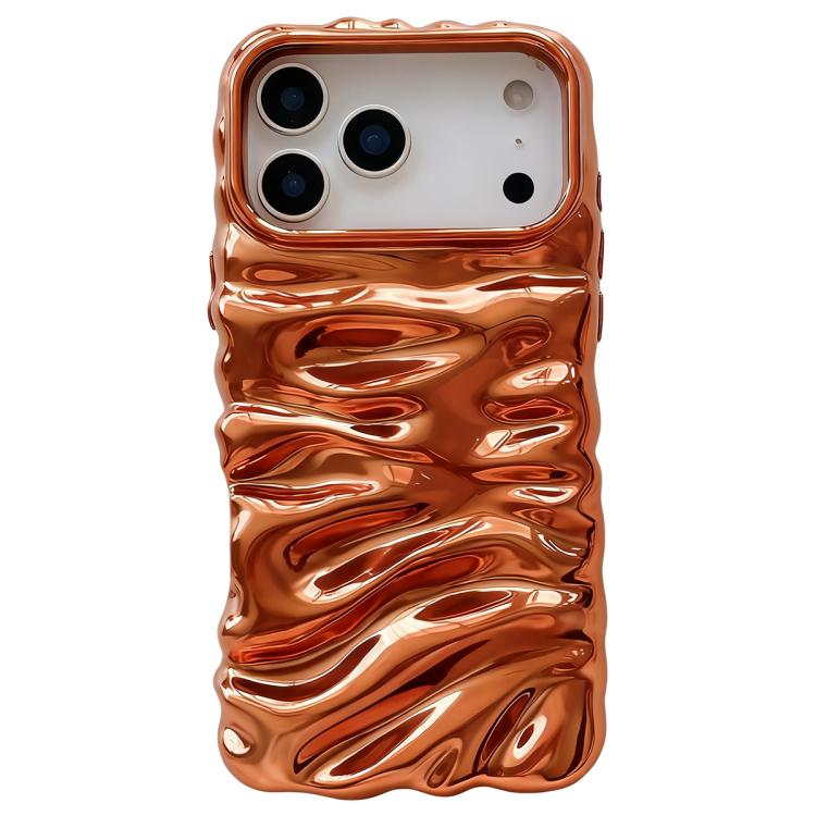 Ốp lưng điện thoại TPU mạ điện họa tiết kem phủ toàn bộ, dành cho iPhone 17 Pro Max, iPhone 17 Pro