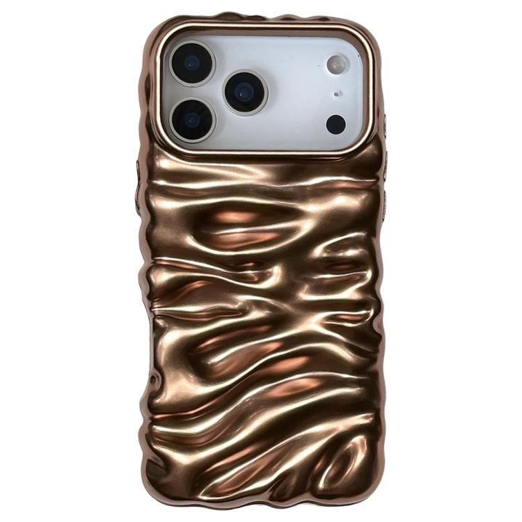 Ốp lưng điện thoại TPU mạ điện họa tiết kem phủ toàn bộ, dành cho iPhone 17 Pro Max, iPhone 17 Pro
