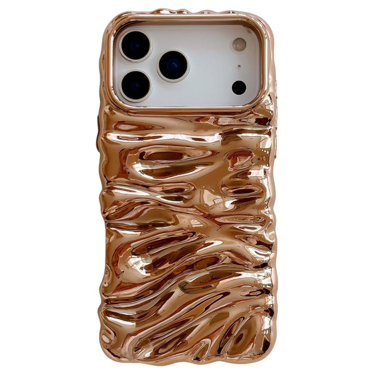 Ốp lưng điện thoại TPU mạ điện họa tiết kem phủ toàn bộ, dành cho iPhone 17 Pro Max, iPhone 17 Pro