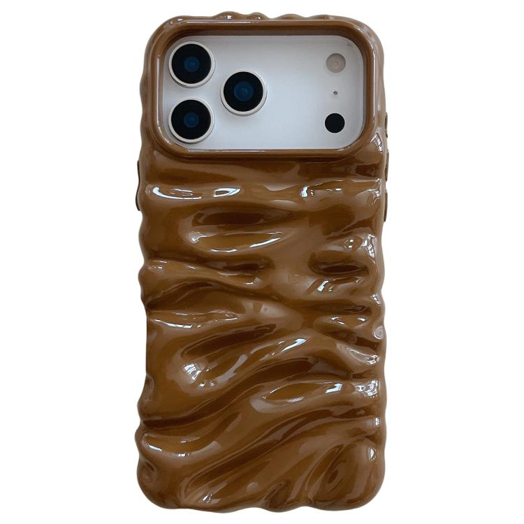 Ốp lưng điện thoại TPU mạ điện họa tiết kem phủ toàn bộ, dành cho iPhone 17 Pro Max, iPhone 17 Pro