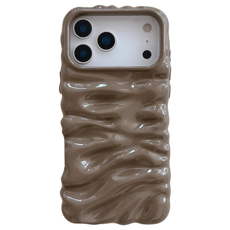 Ốp lưng điện thoại TPU mạ điện họa tiết kem phủ toàn bộ, dành cho iPhone 17 Pro Max, iPhone 17 Pro