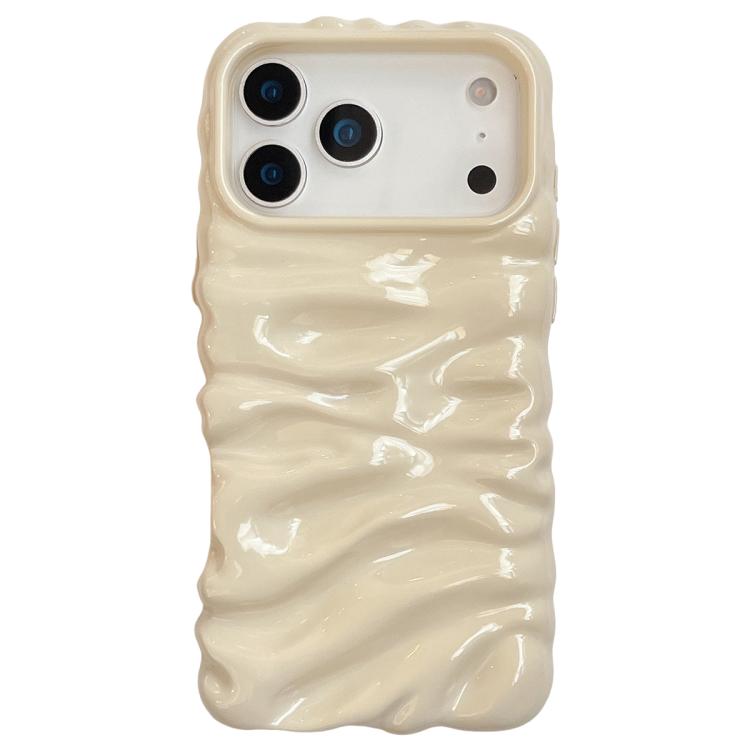 Ốp lưng điện thoại TPU mạ điện họa tiết kem phủ toàn bộ, dành cho iPhone 17 Pro Max, iPhone 17 Pro