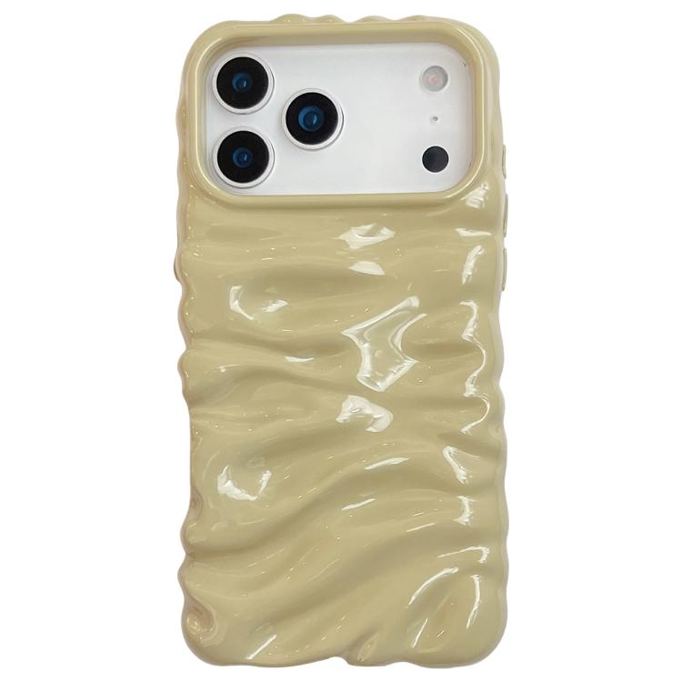 Ốp lưng điện thoại TPU mạ điện họa tiết kem phủ toàn bộ, dành cho iPhone 17 Pro Max, iPhone 17 Pro