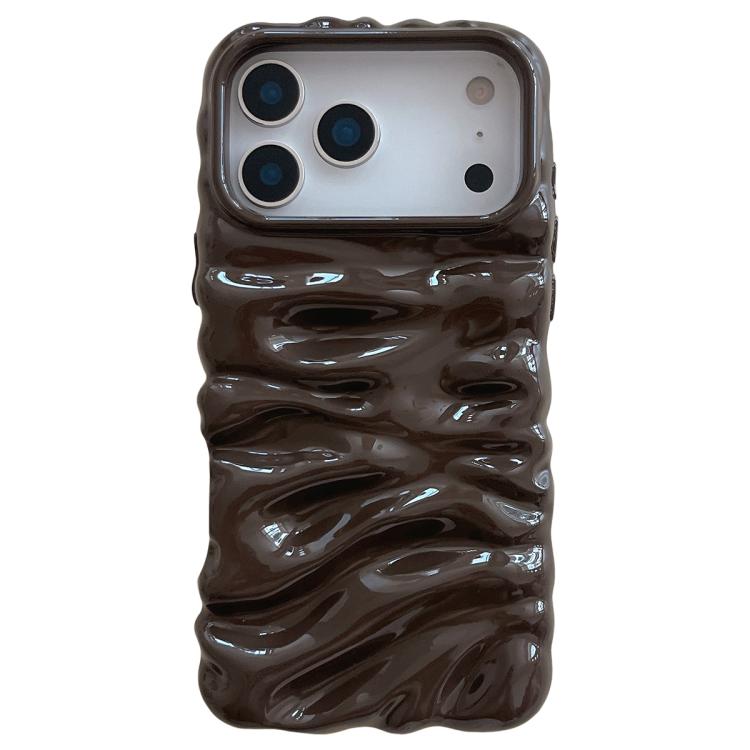 Ốp lưng điện thoại TPU mạ điện họa tiết kem phủ toàn bộ, dành cho iPhone 17 Pro Max, iPhone 17 Pro