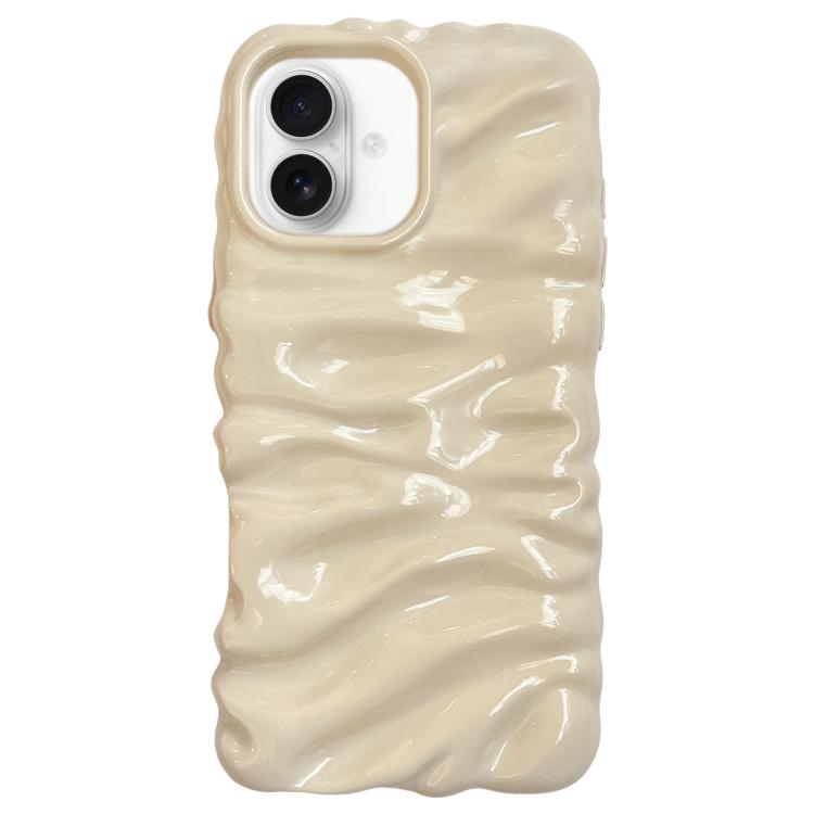Cream Texture Electroplating TPU Full Coverage Phone Case, For iPhone 17, For iPhone 16 Pro Max