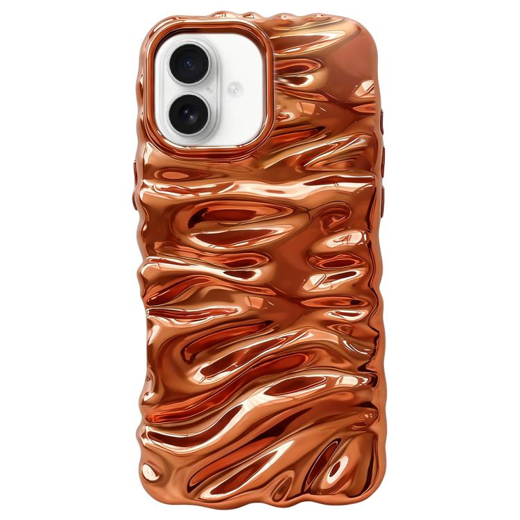 Ốp lưng điện phân TPU phủ toàn bộ kết cấu kem, dành cho iPhone 17, dành cho iPhone 16 Pro Max