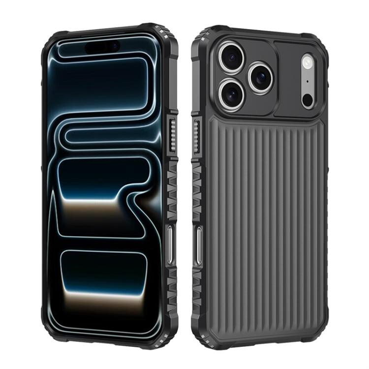 Ốp lưng chống sốc nhám túi khí dòng War Shadow Stripe, dành cho iPhone 17 Pro Max, dành cho iPhone 17 Pro