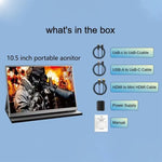 Màn hình di động IPS 10.5 inch P105A01D với HD / mở rộng Type-C, phích cắm Mỹ, 10.5 inch