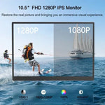 Màn hình di động IPS 10.5 inch P105A01D với HD / mở rộng Type-C, phích cắm Mỹ, 10.5 inch