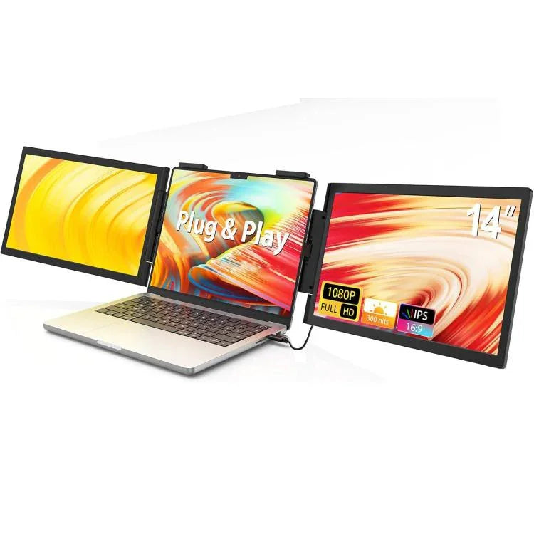 Màn hình di động kép 14 inch 1080P Z140A01D để mở rộng laptop, 14 inch 1080P