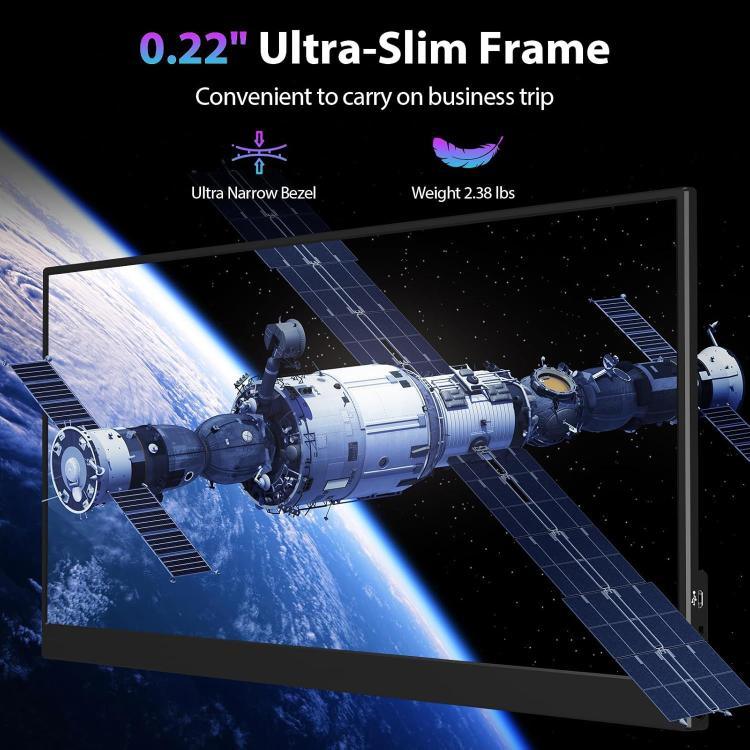 Màn hình di động 16.1 inch 2.5K P161Q10G mở rộng 144Hz, 16.1 inch 2.5K 144Hz