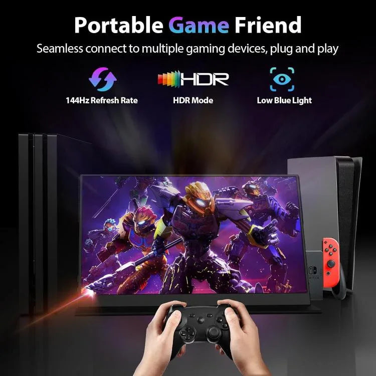 Màn hình di động 16.1 inch 2.5K P161Q10G mở rộng 144Hz, 16.1 inch 2.5K 144Hz
