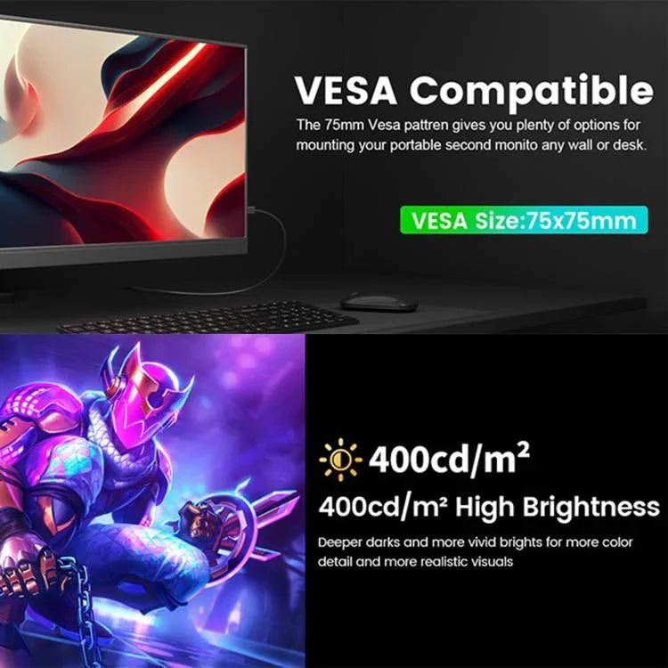 Màn hình di động chơi game 16 inch 4K P160A20 mở rộng, 16 inch 4K