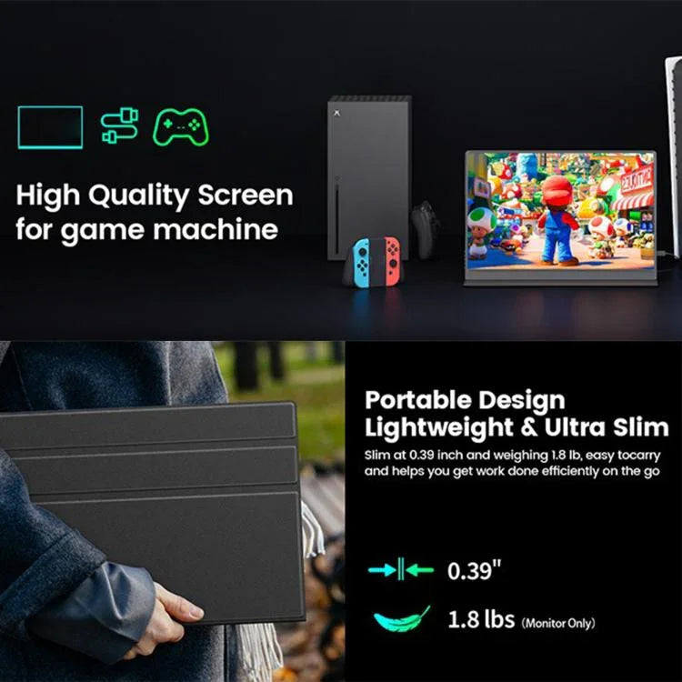 Màn hình di động chơi game 16 inch 4K P160A20 mở rộng, 16 inch 4K