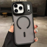 Ốp lưng MagSafe từ tính giữ ống kính kim loại nhám cảm giác da, dành cho iPhone 17 Pro Max, dành cho iPhone 17 Pro, dành cho iPhone 17, dành cho iPhone Air, dành cho iPhone 16 Pro Max, dành cho iPhone 16 Pro